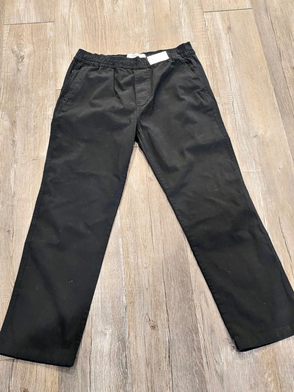 Hollister Straight Pull-On Pant Straight Leg Black Large NWT